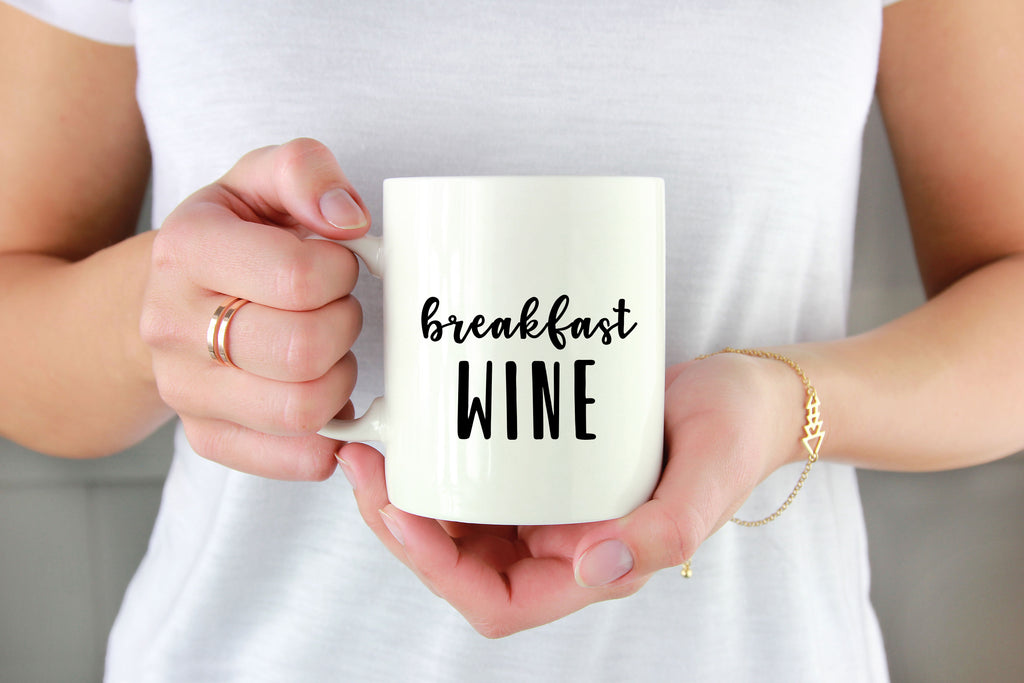 Breakfast Wine | Funny Coffee Mug | Two Sizes Available - Canton Box Co.