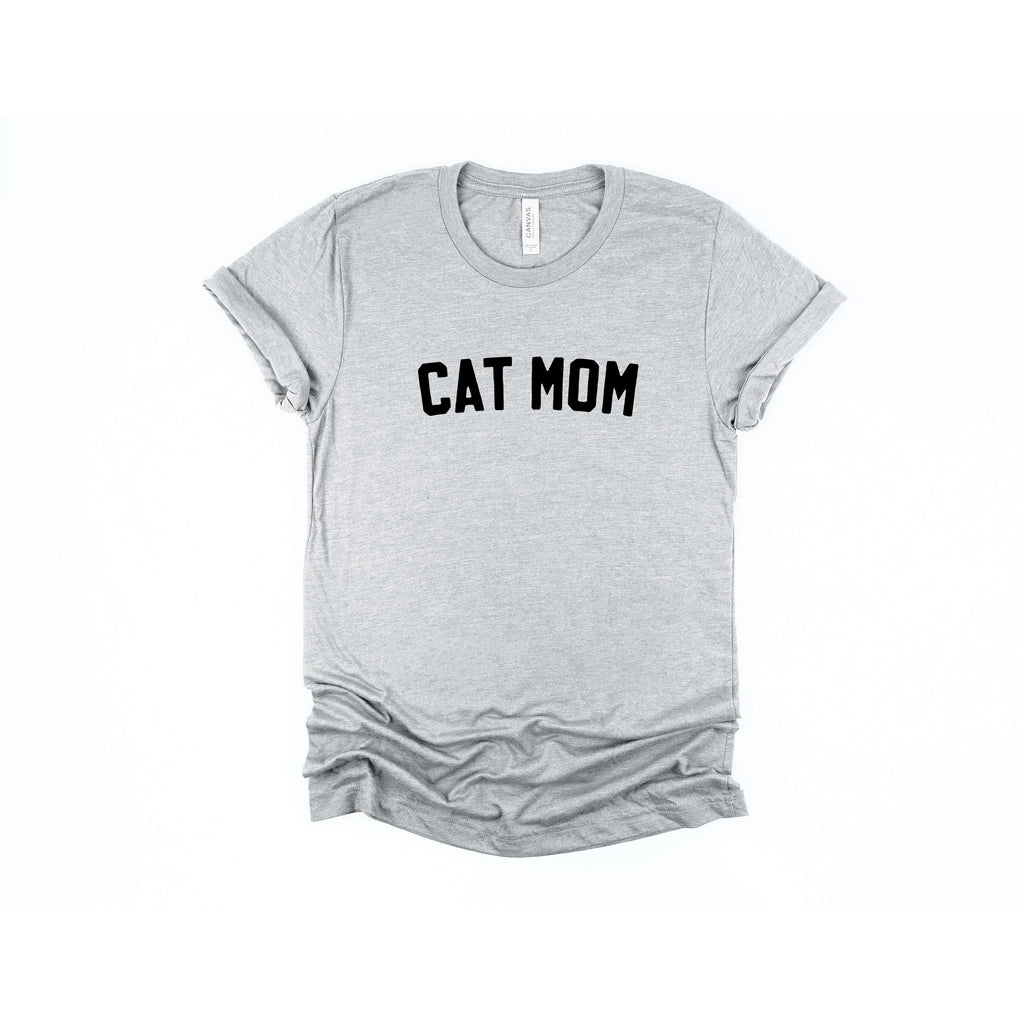 Cat Mom | Crew Neck T-Shirt - Canton Box Co.