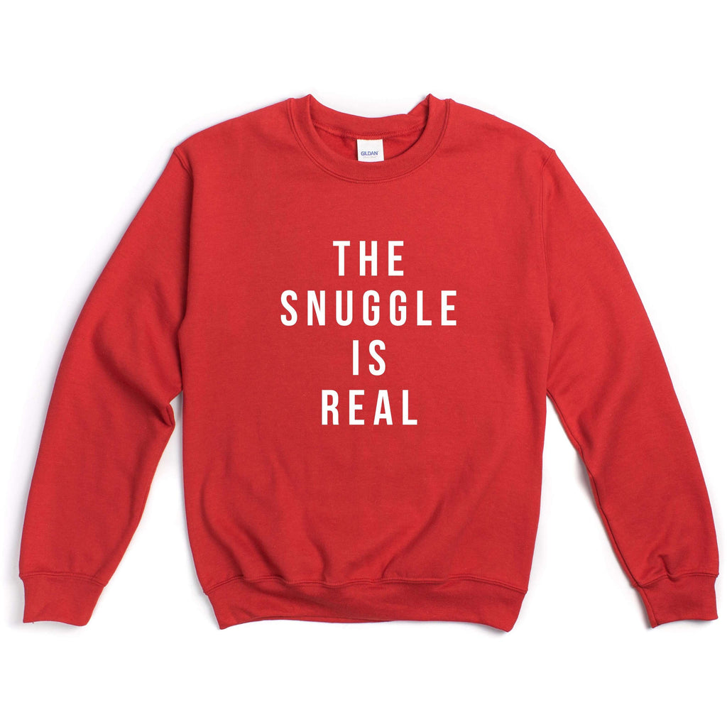 The Snuggle Is Real | Crew Neck Sweatshirt - Canton Box Co.