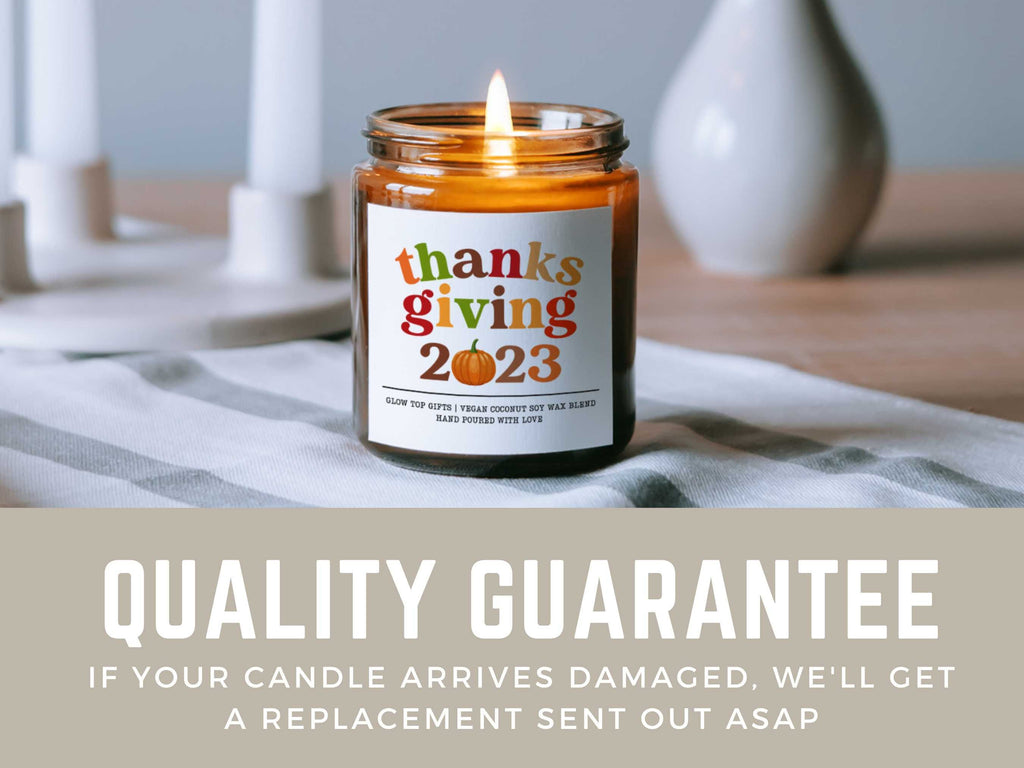 Thanksgiving Soy Candle, Cute Thanksgiving Gift for Hostess, Thanksgiving Gift for Host, Hostess Gift For Her, Favor for Thanksgiving