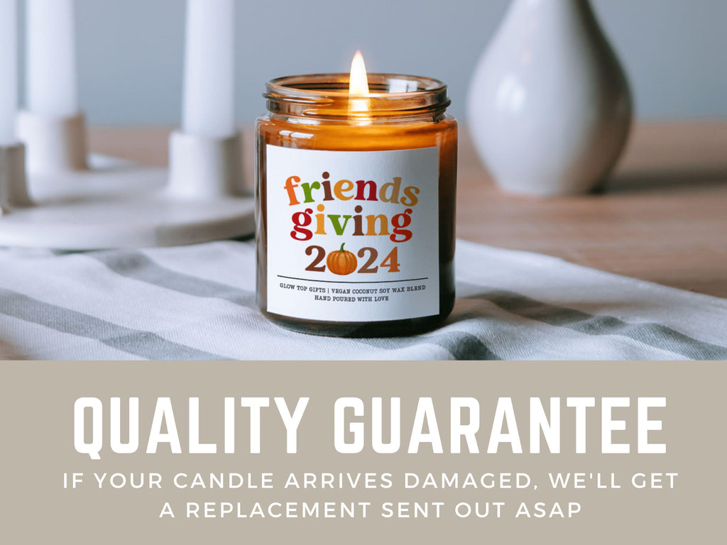 Friendsgiving Candle, Cute Thanksgiving Candle, Best Friend Gift, Thanksgiving Gift for Host, Hostess Gift For Her, Favor for Friendsgiving