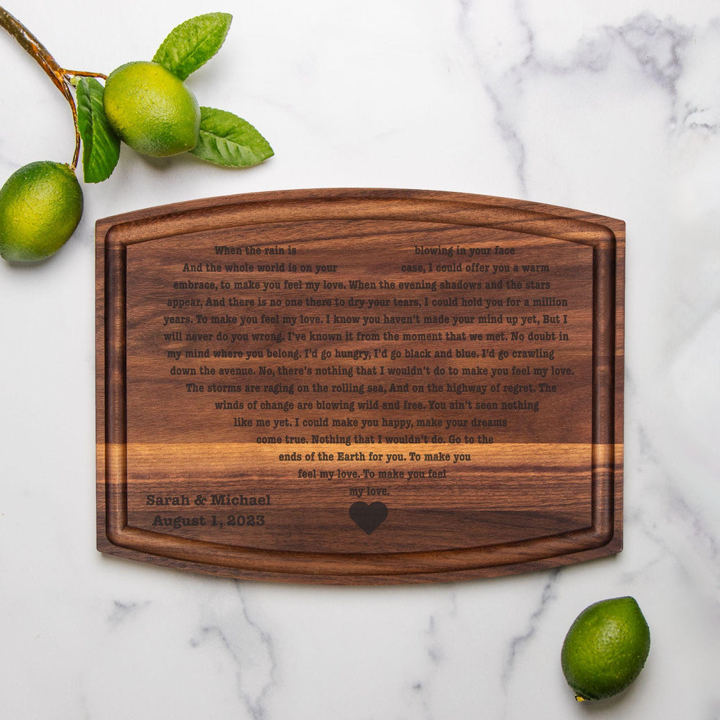 Wedding Song Lyrics Engraved Wooden Board, Wooden Anniversary Gift, First Dance Lyrics Gift, 5th Anniversary Gift, First Dance Engraved Gift