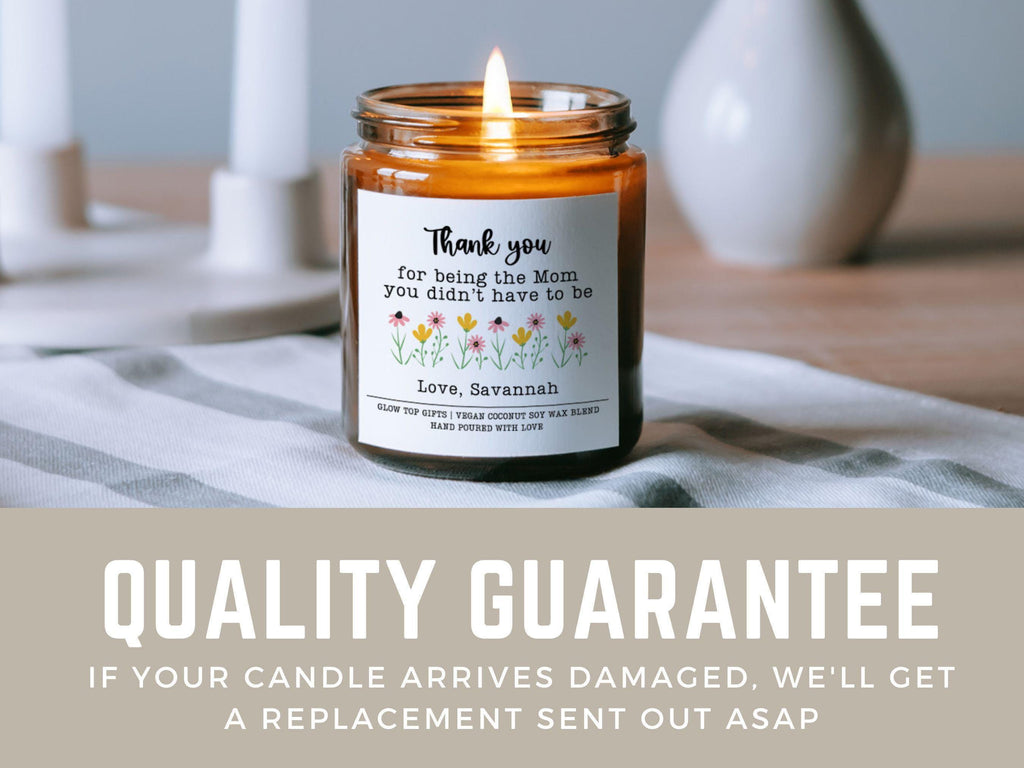 Gift for Step Mom for Mother's Day, Mother's Day Gift for Step Mom, Birthday Gift for Step Mom, Gift from Step Daughter, Candle for Step Mom