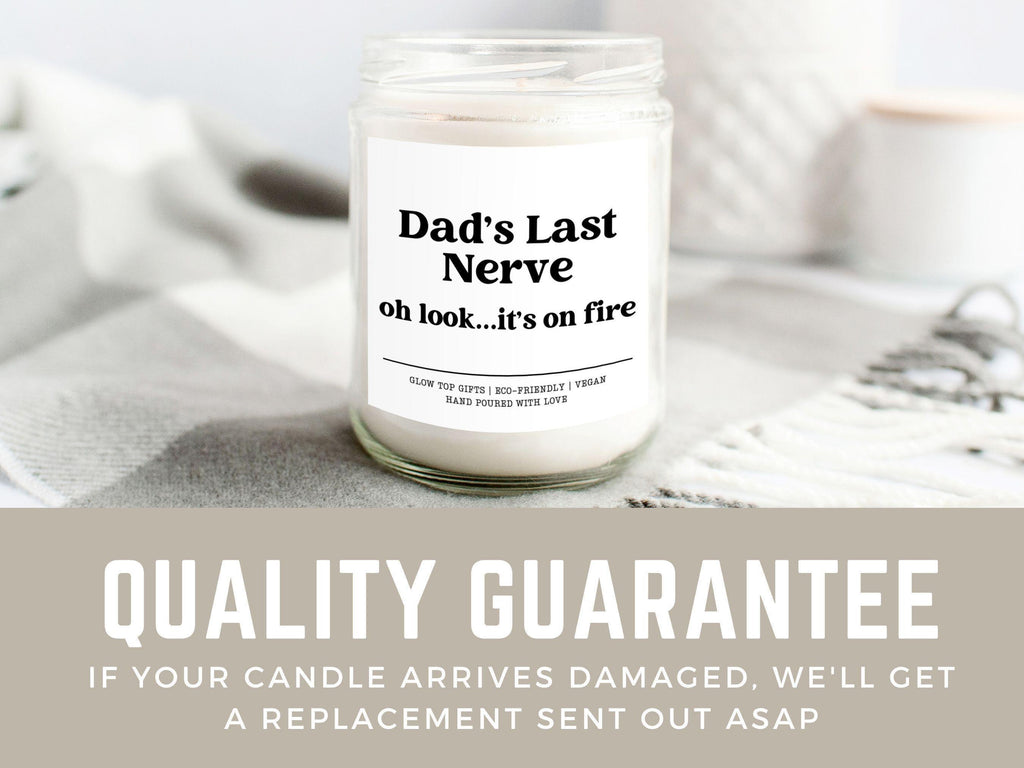 Funny Gift for Dad for Father's Day, Dad's Last Nerve Candle, Dad Gift from Daughter, Father's Day Gift, Funny Gift for Dad, Gift for Dad
