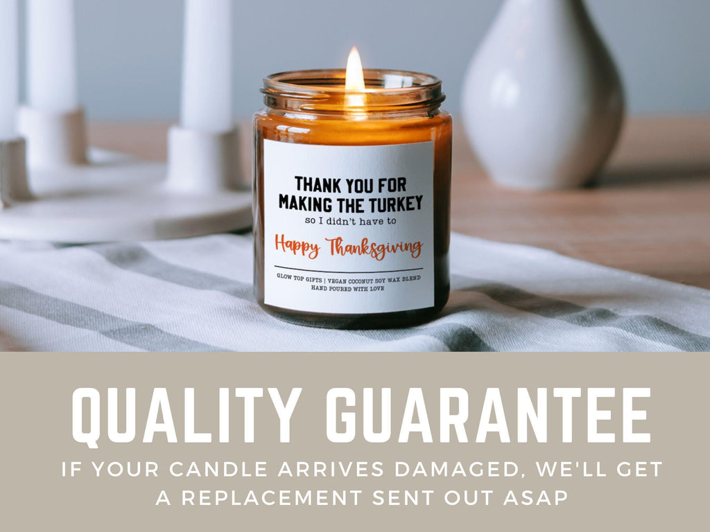 Funny Thanksgiving Candle, Thank You Thanksgiving Candle, Funny Hostess Gift, Happy Thanksgiving Hostess Gift, Thanksgiving Gift for Her