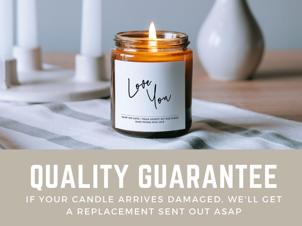 Love You Scented Soy Candle, Anniversary Gift, Valentine's Day Gift For Her, Birthday Gift, Valentines Gift, Gift for Her for Anniversary