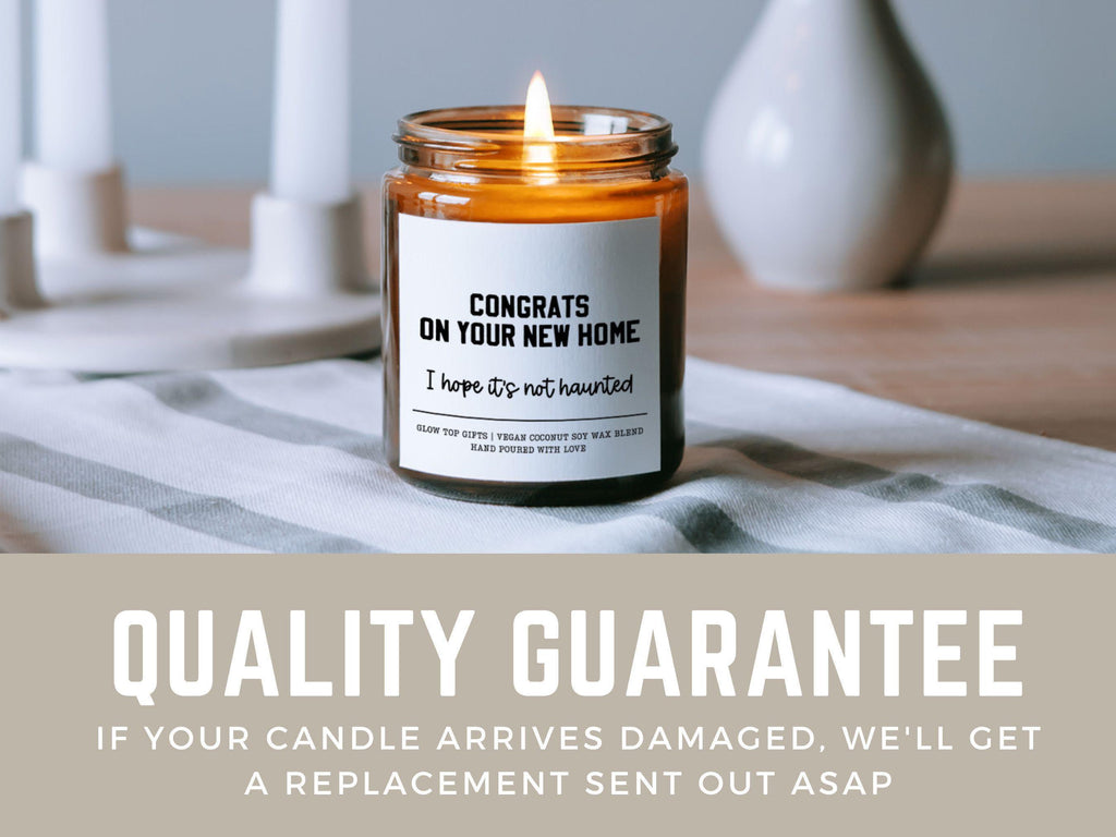 Cute Housewarming Gift, Hope Your House Isn't Haunted, Funny Candle Gift, Moving Away Gift, Homeowner Gift, New Home Gift, Housewarming Gift