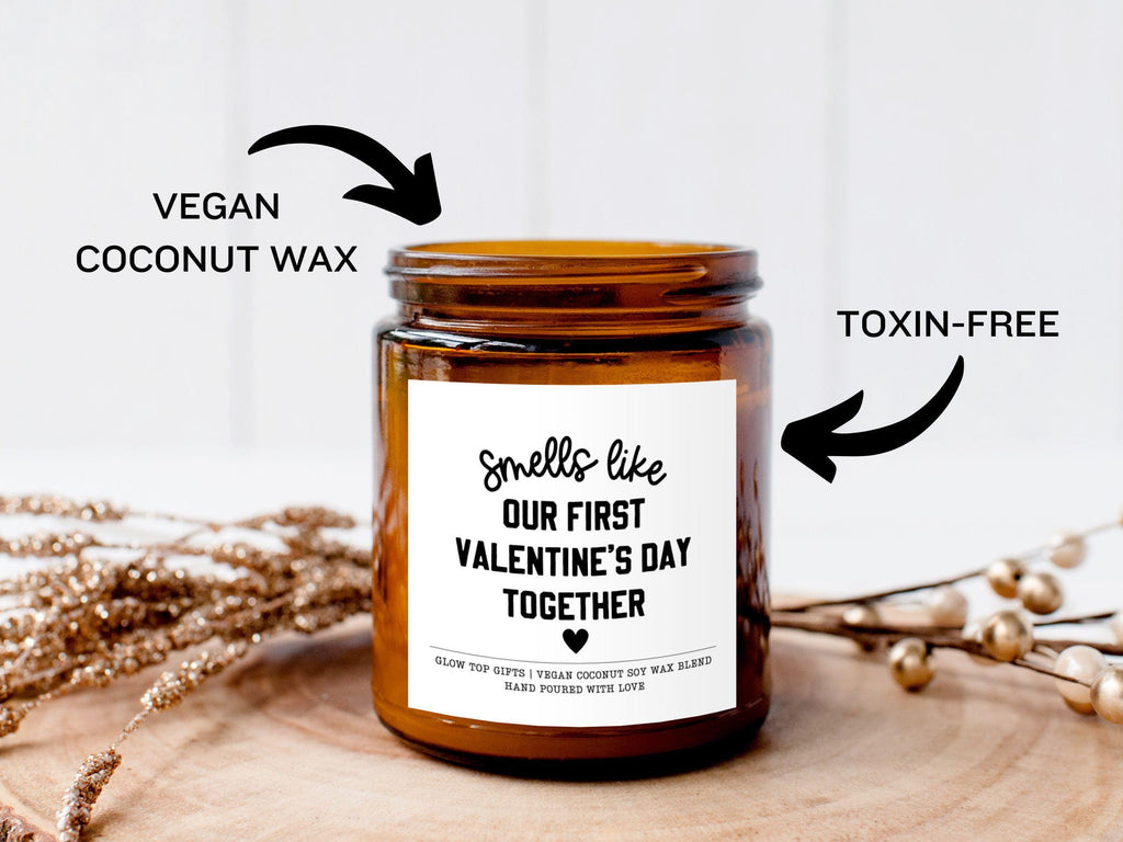 Valentines Gift For Her, Smells Like Our First Valentine's Day Gift, Valentine Candle, Vday Gifts For Her, Valentines Gift for Girlfriend