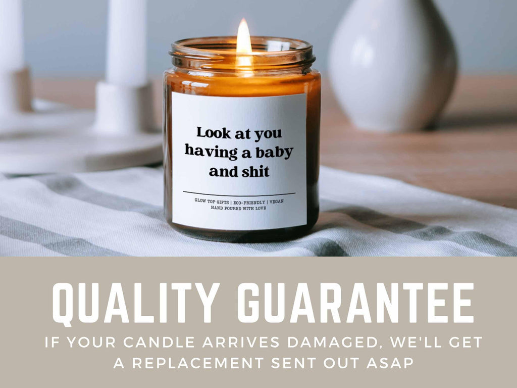 New Parents Gift, Look at You Having a Baby and Shit Candle, Funny Baby Shower Gift, New Mom Gift, Parents To Be Gift, First Time Parents