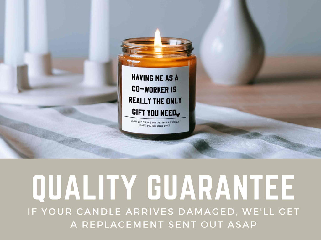 Funny Co-Worker Gift, Gift for Coworker, Scented Jar Candle Gift, Sarcastic CoWorker Gift, Birthday Gift for Coworker, Christmas Gift