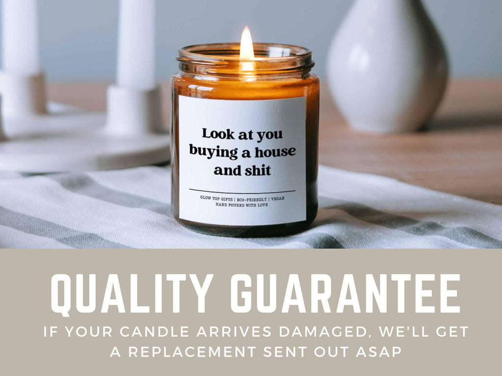 Funny Housewarming Candle Gift, Look at You Buying a New House and Shit, Congrats On Your New Home, House Warming First Home Candle Gift