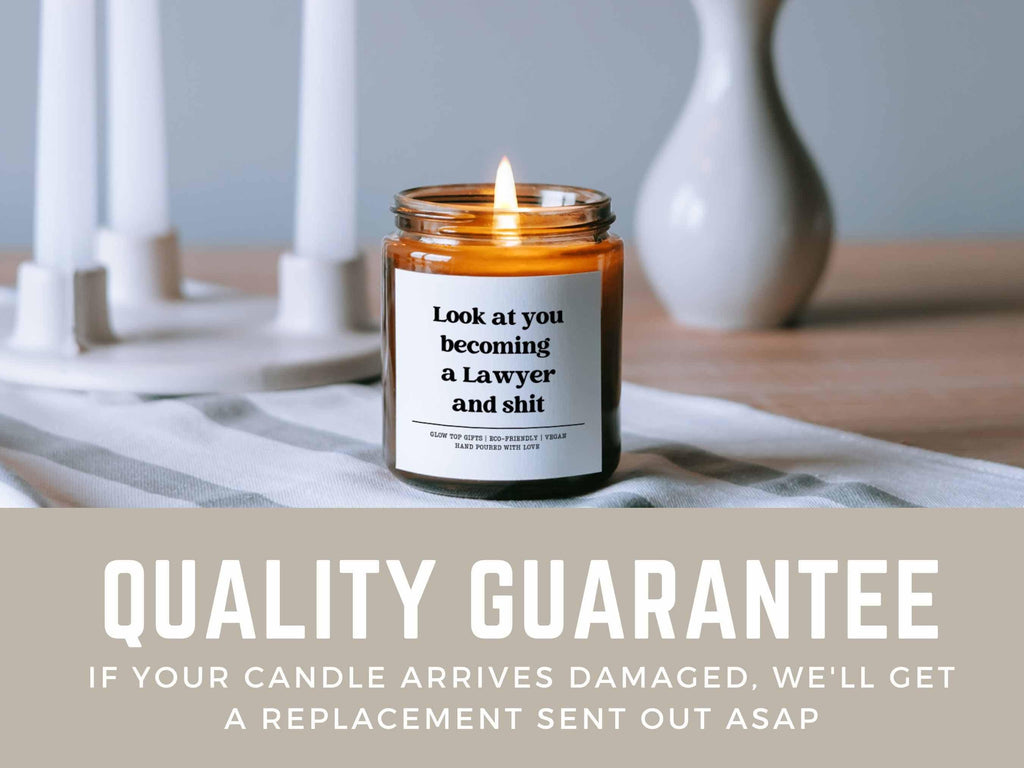 Law School Graduation Scented Candle, Look at You Becoming a Lawyer and Shit, Law School Gift, Gift for Law Student, Fun Gift for New Laywer