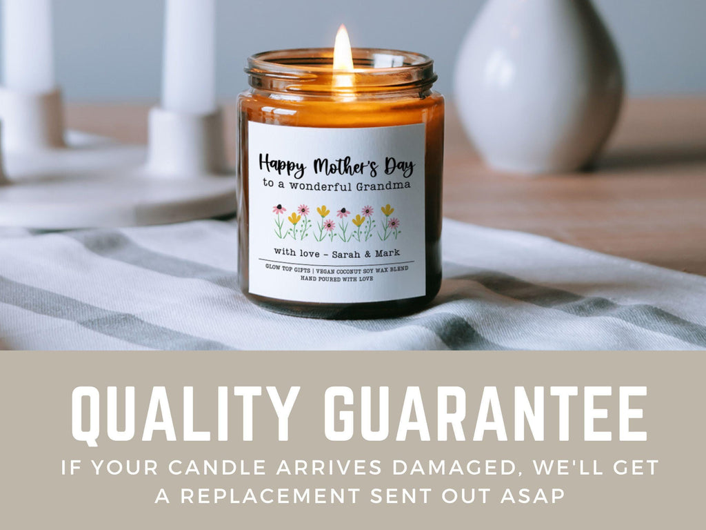 Mother's Day Gift for Grandma, Custom Gift for Grandma, Personalized Mother's Day Candle for Grandma, Gift for Grandma, Grandma Mother's Day