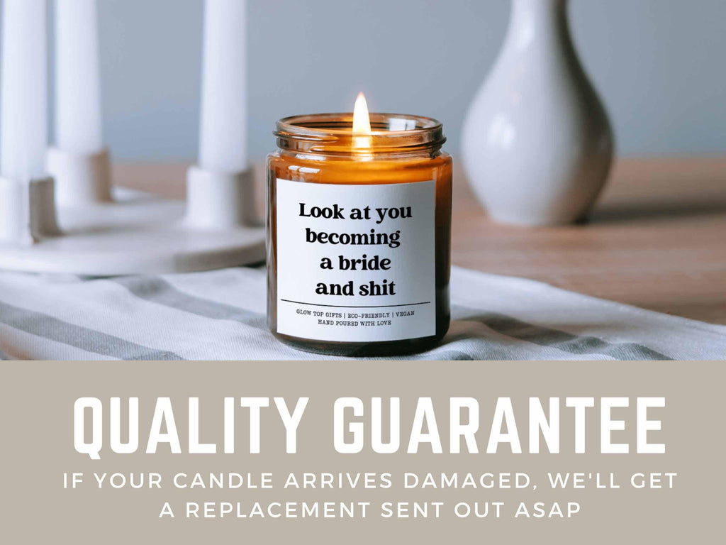 Look at You Becoming a Bride and Sh*t Scented Candle Gift, Gift for Bride, Future Mrs Gift Ideas, Bridal Shower Gift, Bride Engagement Gift