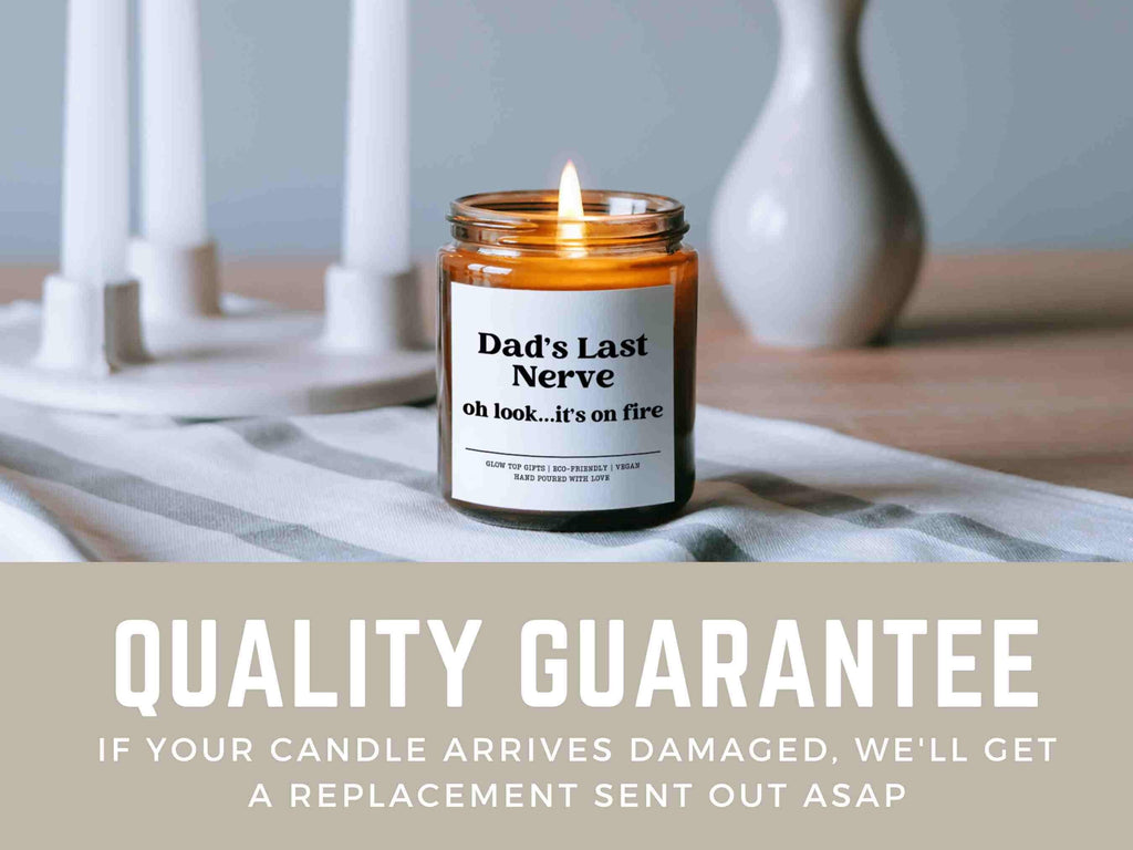 Funny Gift for Dad for Father's Day, Dad's Last Nerve Candle, Dad Gift from Daughter, Father's Day Gift, Funny Gift for Dad, Gift for Dad