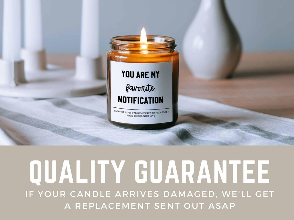 You Are My Favorite Notification Scented Soy Candle, Long Distance Couple Gift, Valentine's Day Gift, Anniversary Gift, Christmas Gift