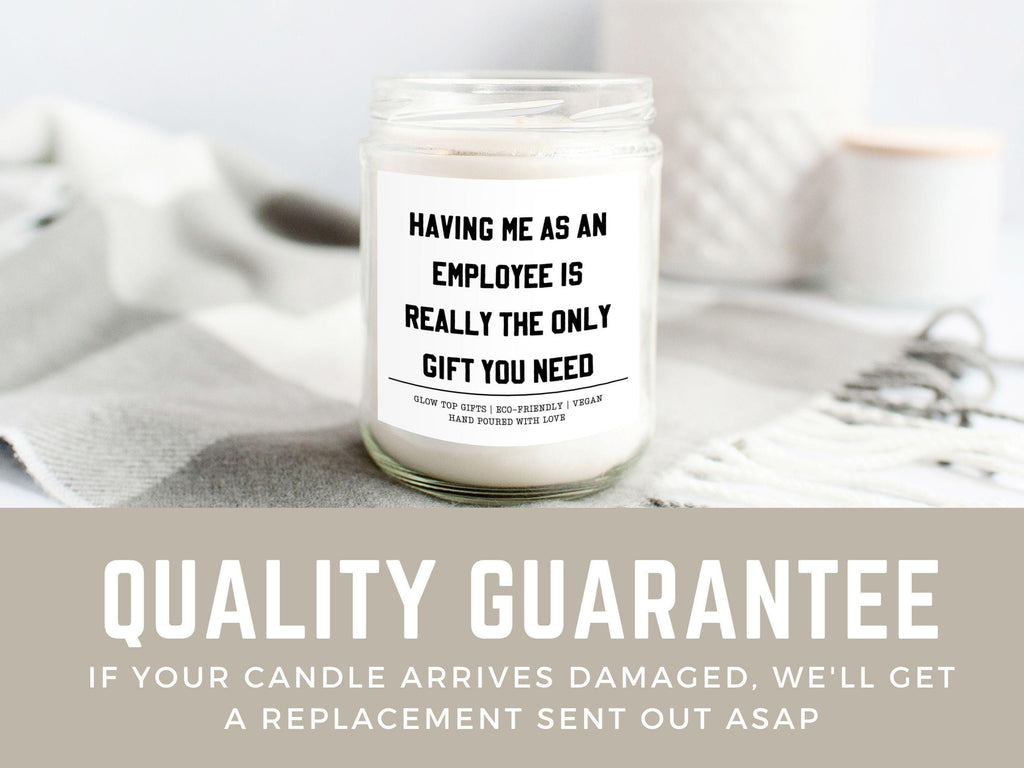 Fun Gift for Boss for Boss's Day, Funny Boss Gift, Eco-Friendly Candle, Gift for Boss, Christmas Gift for Boss, Boss's Day Gift Candle