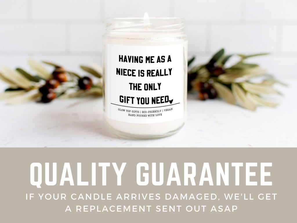 Gift for Aunt from Niece, Having Me As A Niece Candle, Sarcastic Aunt Gift, Funny Gift For Aunt, Aunt Birthday Gift, Aunt Christmas Gift