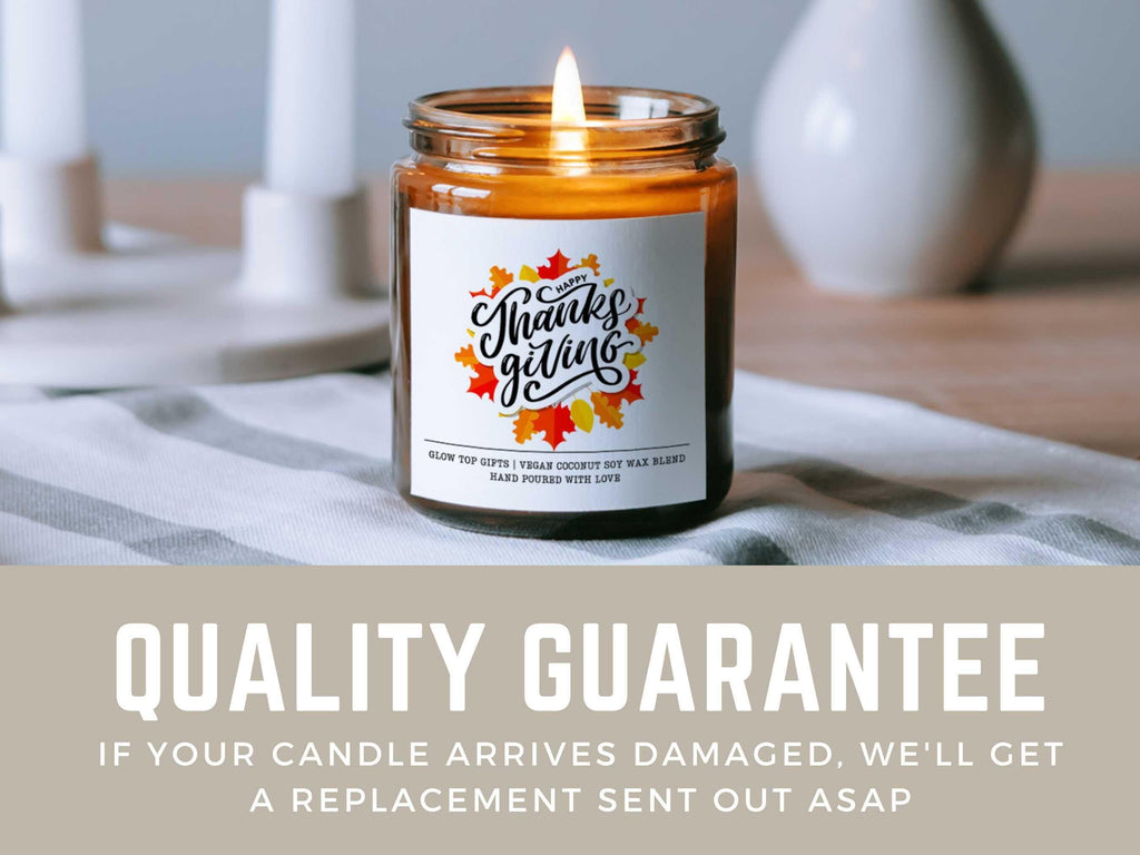 Happy Thanksgiving Candle, Cute Thanksgiving Candle, Hostess Gift, Thanksgiving Gift for Host, Hostess Gift For Her, Favor for Thanksgiving