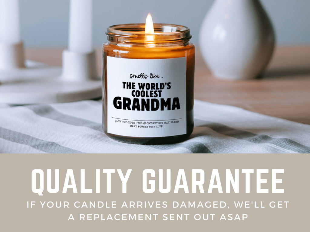 Cute Candle Gift for Grandma, Grandma Birthday Gift, Mother's Day Gift for Grandma, Grandma Christmas Gift, World's Best Grandma Gift