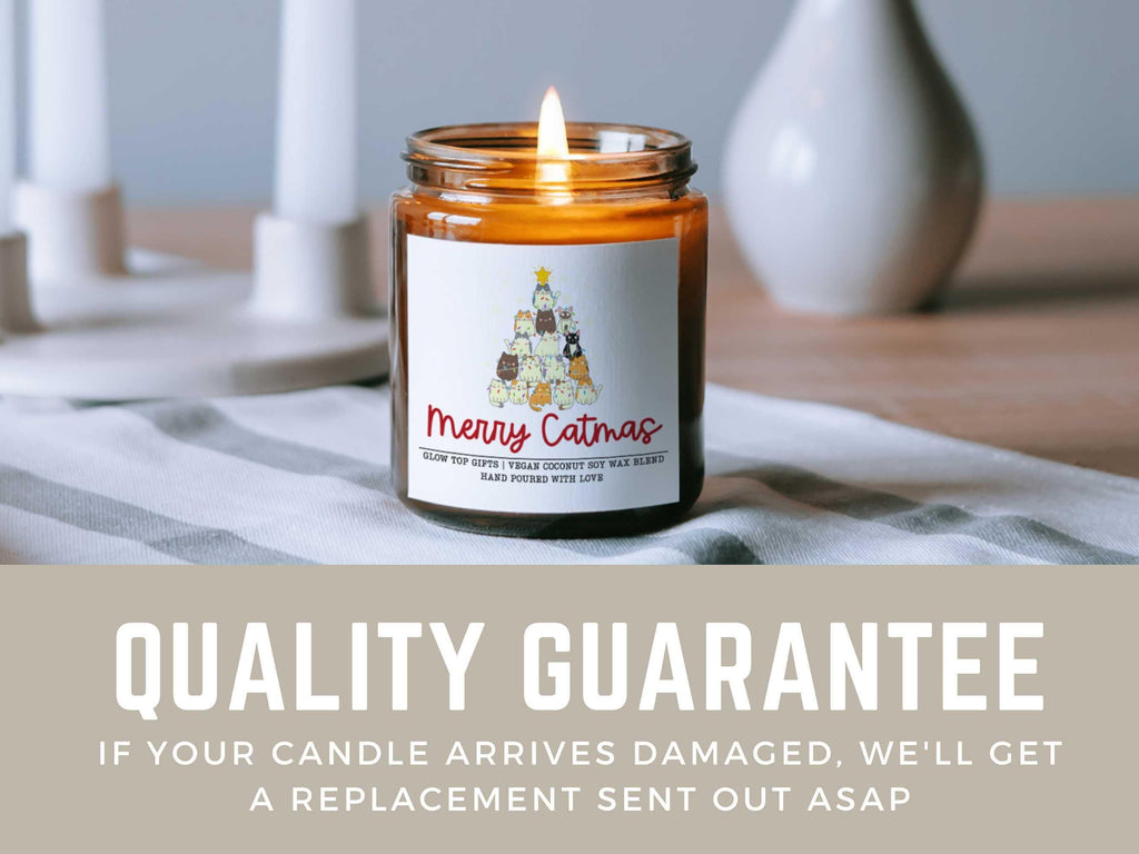 Cat Lover Christmas Gift, Merry Catmas Funny Christmas Candle, Cat Mom Gift, Gift for Her, Scented Soy Candle, Christmas Gift for Cat Mom