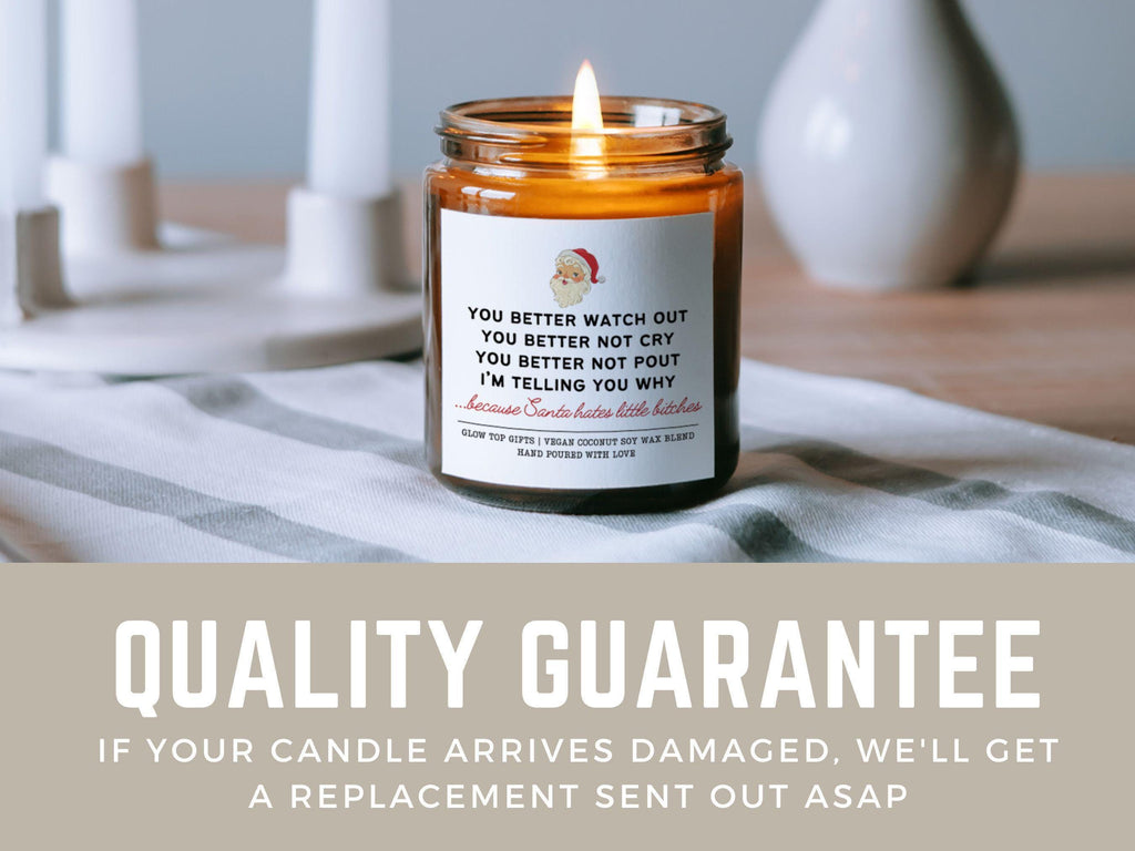 Funny Christmas Candle Gift for Her, Secret Santa Gifts, White Elephant Gifts, Funny Christmas Gifts Santa Candle, Christmas candles