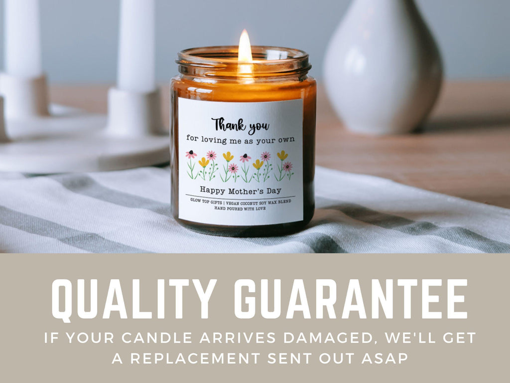 Gift for Step Mom for Mother's Day, Mother's Day Gift for Step Mom, Birthday Gift for Step Mom, Gift from Step Daughter, Candle for Step Mom