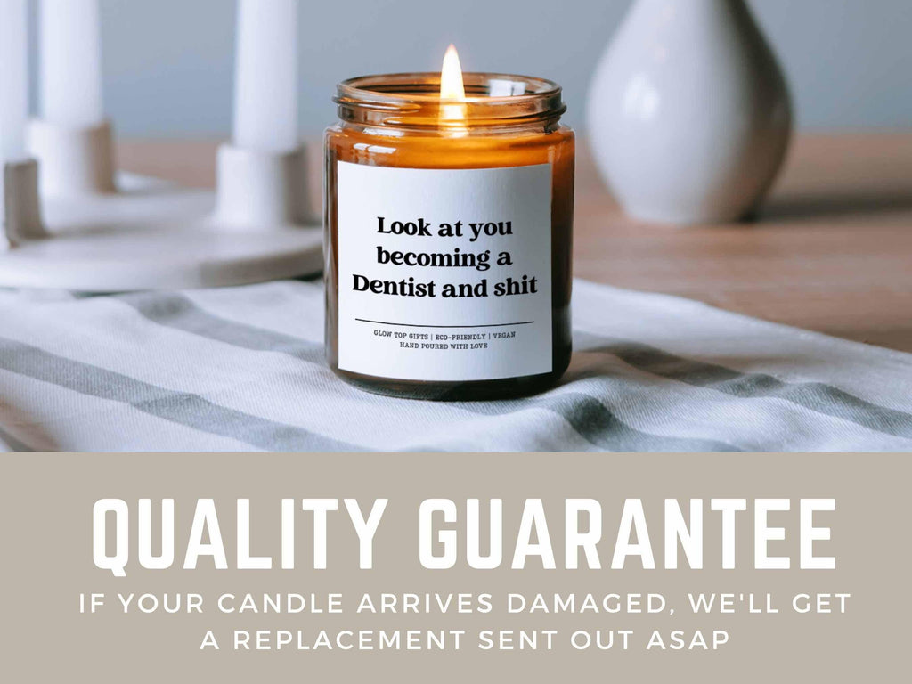 Dentist And Shit Candle Gift, Future Dentist Gift, Dental School Gift, Dentist Graduation Gift, Funny Dentist Gift, Eco-Friendly Candle