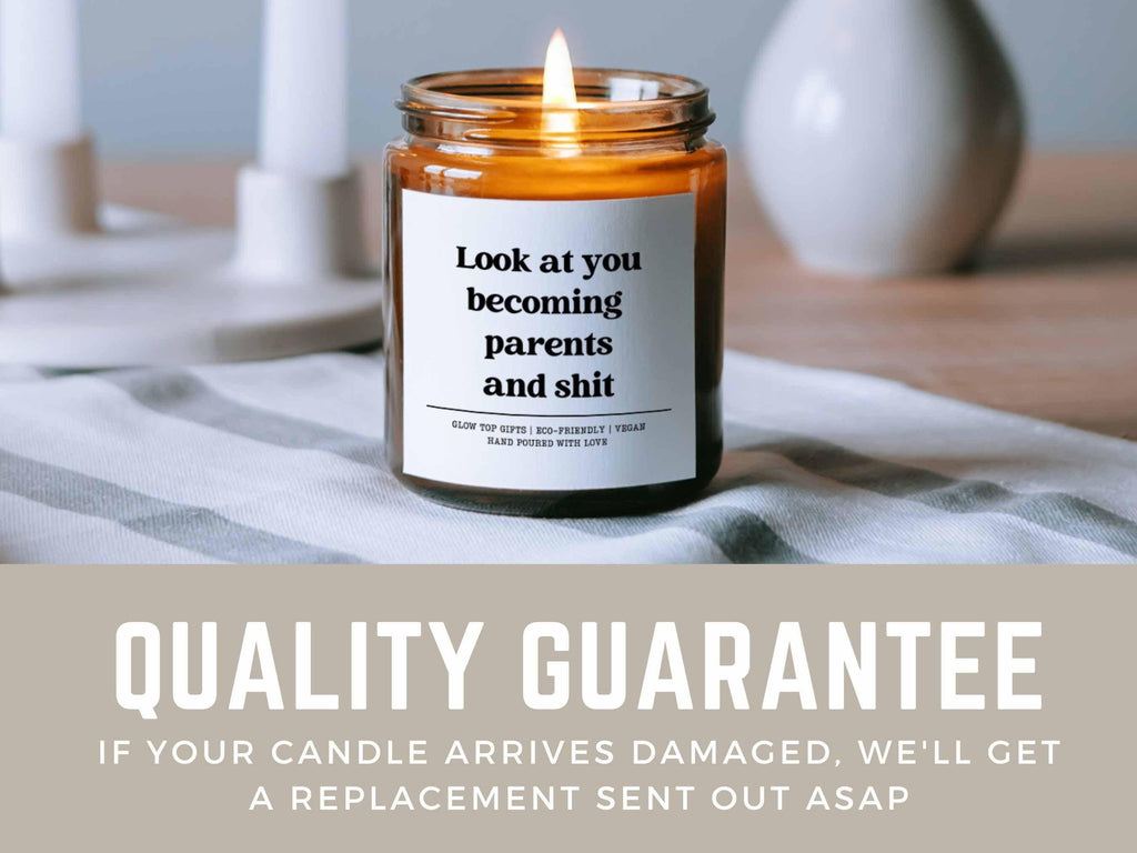 New Parents Gift, Look at You Becoming Parents and Shit Candle, Baby Shower Gift, First Time Parents Gift, Funny Parents To Be Gift