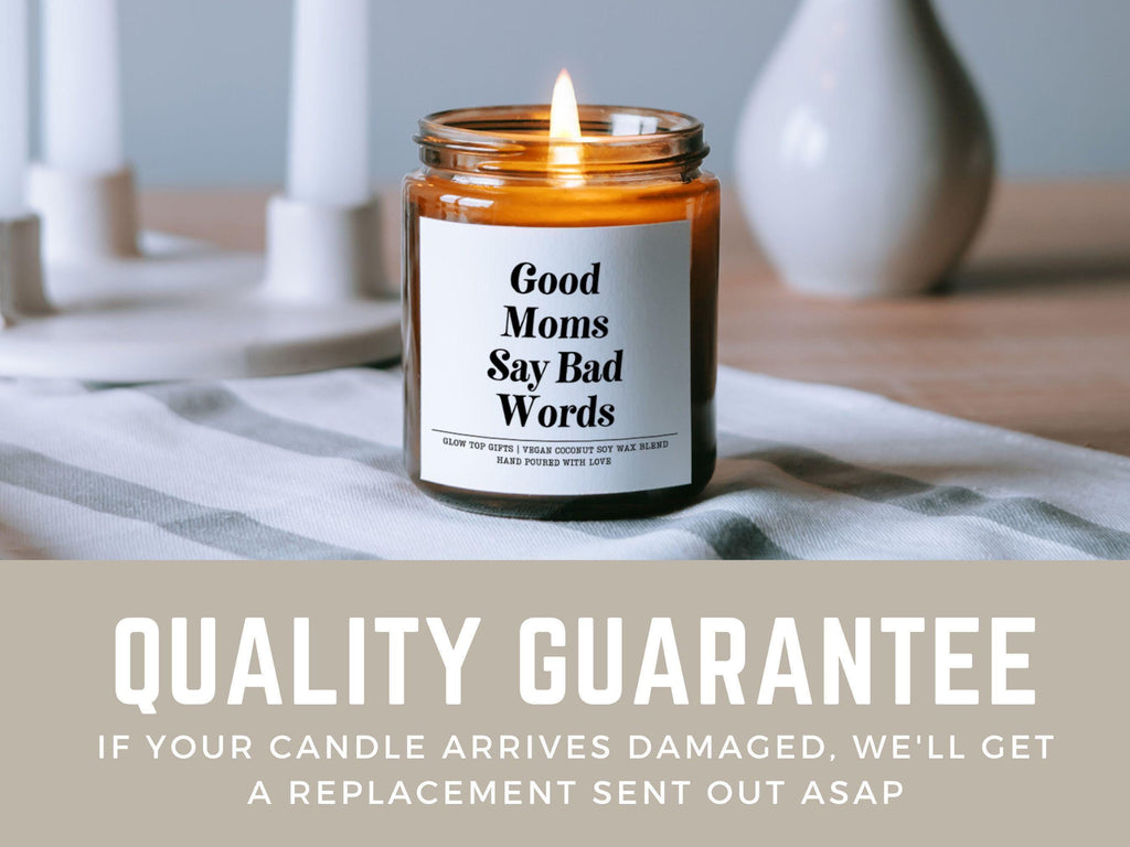 Funny Gift for Mom, Mothers Day Gift, Birthday Gift for Mom, Funny Candle Gift for Mom, Funny Mother's Day Gift, Good Moms Say Bad Words