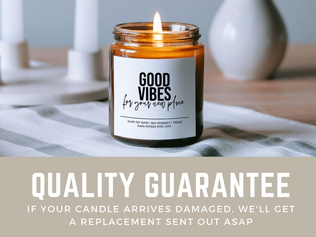 Housewarming Gift for New Homeowner, Good Vibes Housewarming Gift, Closing Gift for Buyer, Soy Candle, New House Candle, New Homeowner Gift