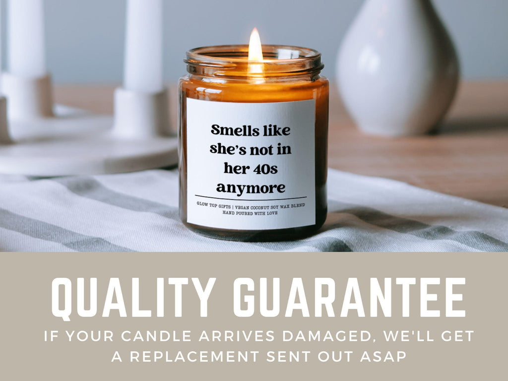 50th Birthday Gift for Her, Turning 50 Birthday Gift, Funny Candle for Birthday, Not in Her 30s Anymore Gift, 50th Birthday Party Gift