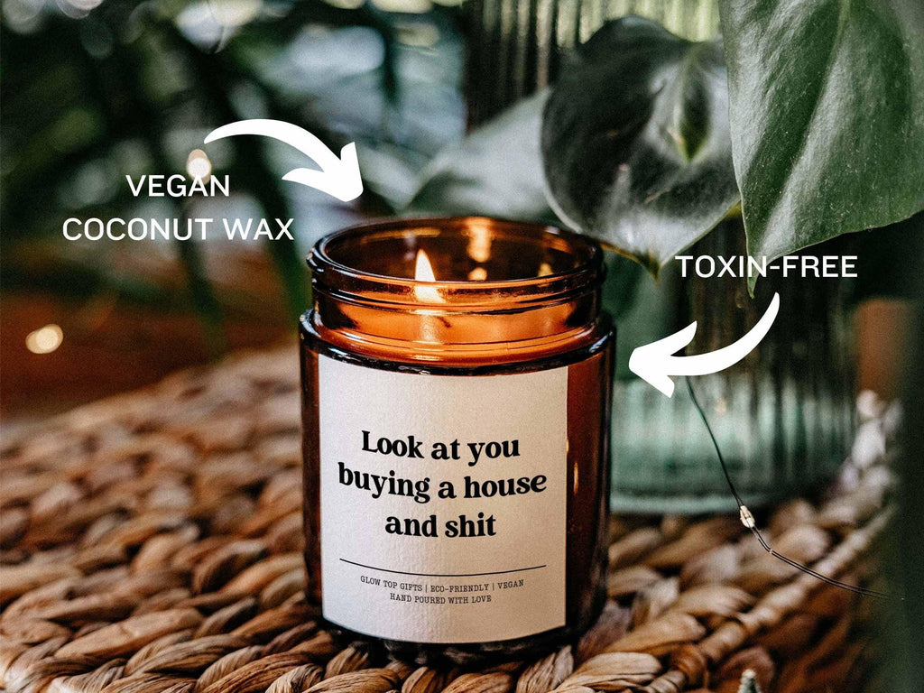 Funny Housewarming Candle Gift, Look at You Buying a New House and Shit, Congrats On Your New Home, House Warming First Home Candle Gift