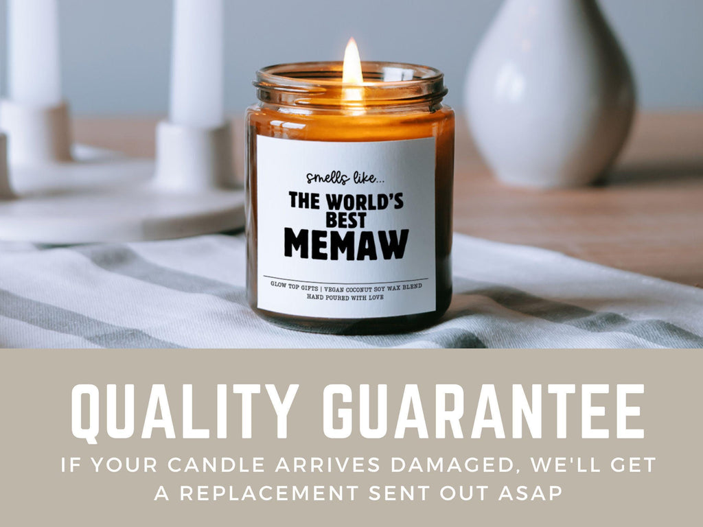 Mother's Day Gift for Memaw, Memaw Birthday Gift, Mother's Day Gift for Grandma, Memaw Christmas Gift, World's Best Memaw Gift, Memaw Candle
