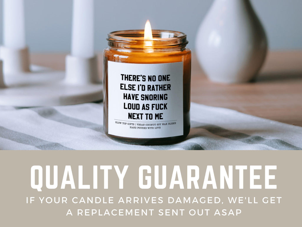Funny Candle Gift for Him, Valentine's Day Gift, Husband Gift, Wife Gift, Birthday Present, Funny Candle, Snoring Candle, Christmas Gift