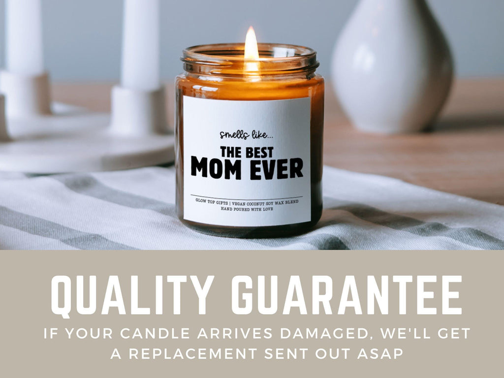Candle Gift for Mom for Mother's Day, Soy Candle, Best Mom Ever Candle, Gift from Daughter, Mom Birthday Gift, Mother's Day Gift for Mom