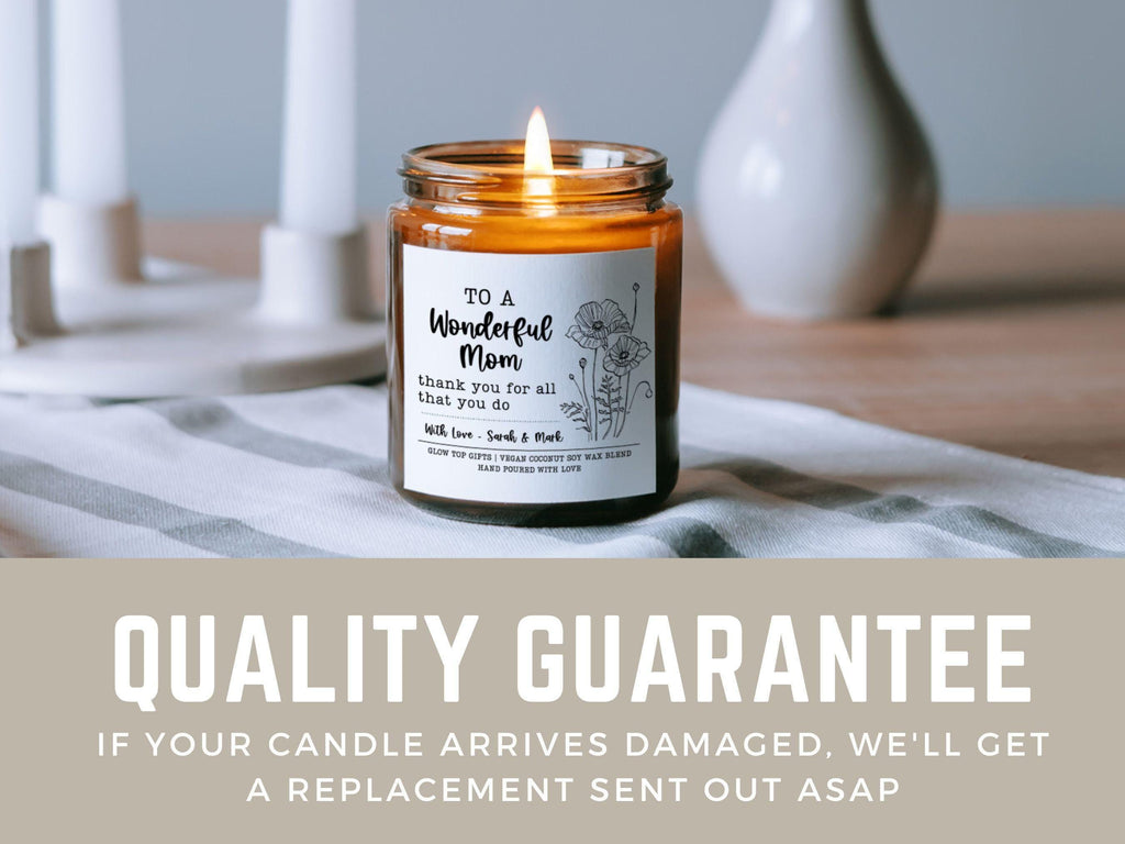 Custom Mother's Day Gift for Mom for Mother's Day, Soy Candle, Personalized Mother's Day Candle, Gift from Daughter, Mom Mother's Day Gift
