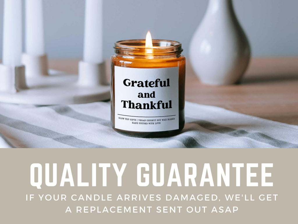 Grateful and Thankful Candle Gift, Thank You Gift, Appreciation Gift, Teacher Appreciation Gift, Thanksgiving Candle, Hostess Gift for Her