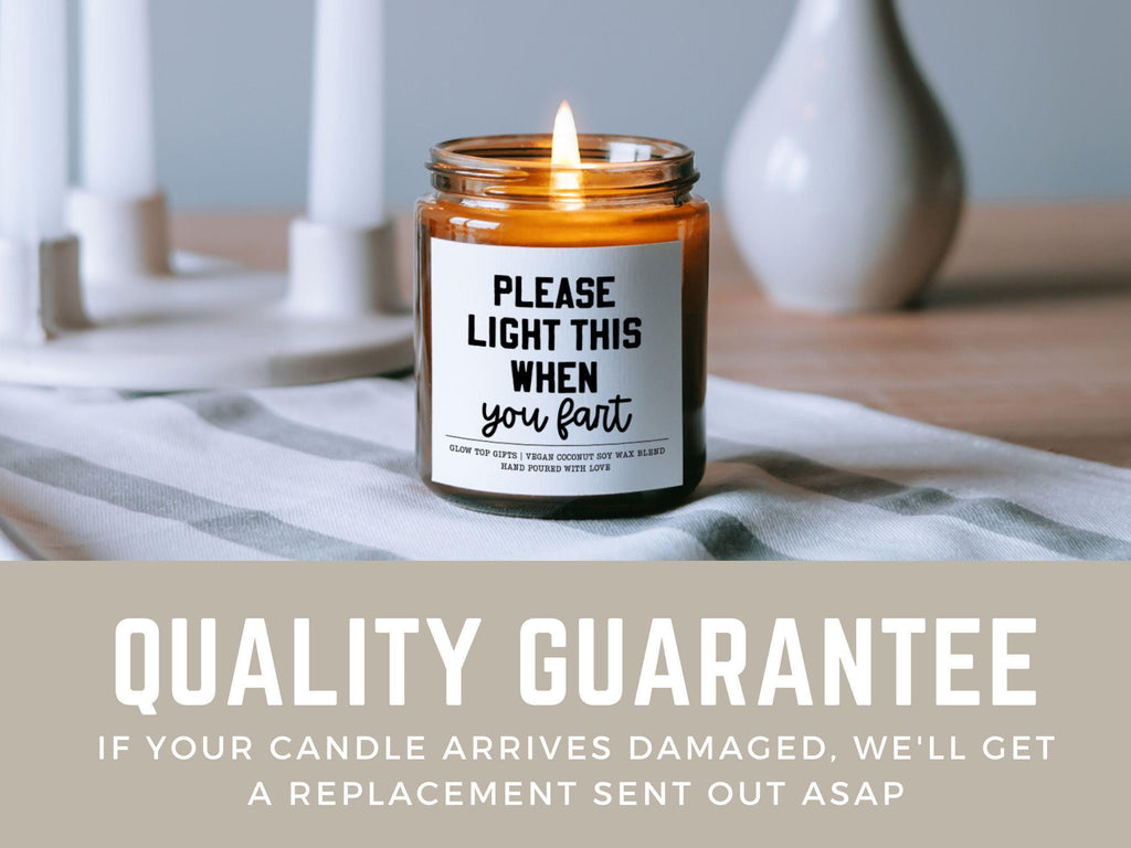 Light When You Fart Candle, Birthday Gift for Him, Funny Gift for Dad, Anniversary Gift For Husband, Boyfriend Gift, Husband Birthday Gift