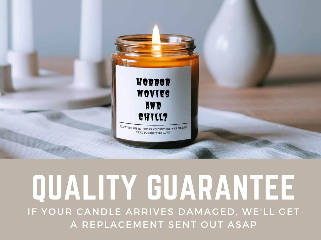 Horror Movies and Chill Halloween Candle, Halloween Candle, Halloween Gifts, Halloween Decor, Funny Fall Candles, Soy Scented Fall Candle