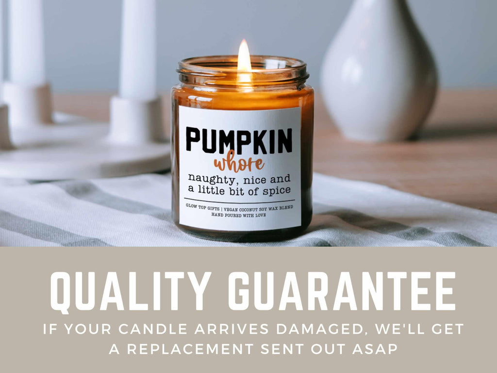 Pumpkin Whore Soy Candle, Pumpkin Spice Candle Gift, Funny Fall Candle, Thanksgiving Decor, Pumpkin Decor, Halloween Decor, Pumpkin Lover
