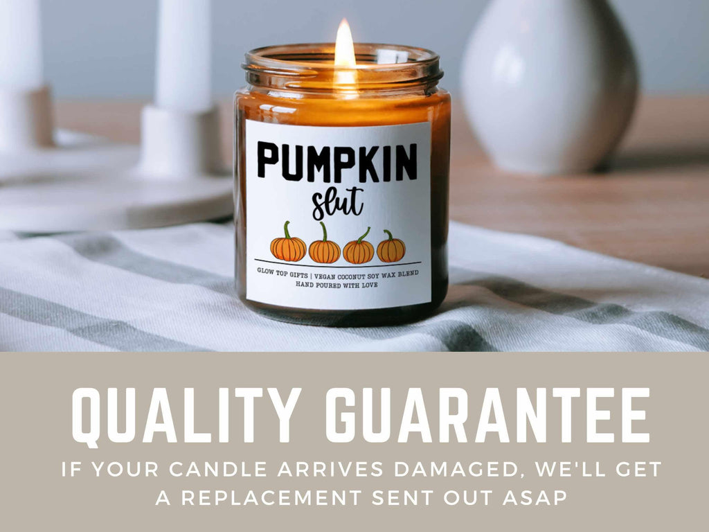 Pumpkin Slut Candle, Scented Candle, Housewarming Gift, Pumpkin Spice Candle, Soy Wax Candle, Funny Candle, Halloween Decor, Pumpkin Lover