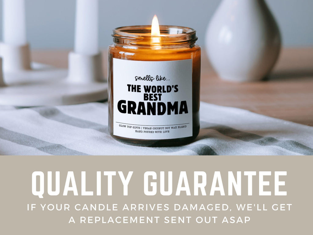 Cute Candle Gift for Grandma, Grandma Birthday Gift, Mother's Day Gift for Grandma, Grandma Christmas Gift, World's Best Grandma Gift