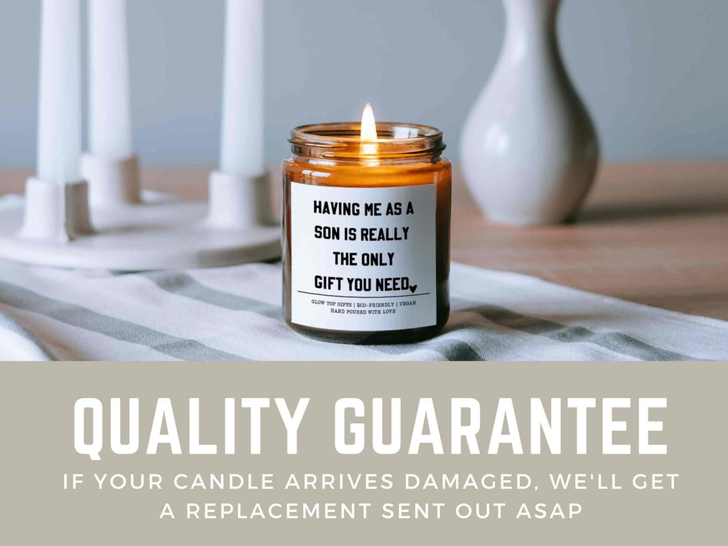 Having Me As A Son Candle, Funny Gift for Mom, Mother's Day Gift, Christmas Gift, Gift for Mom, Sarcastic Mom Gift from Son, Xmas Candle