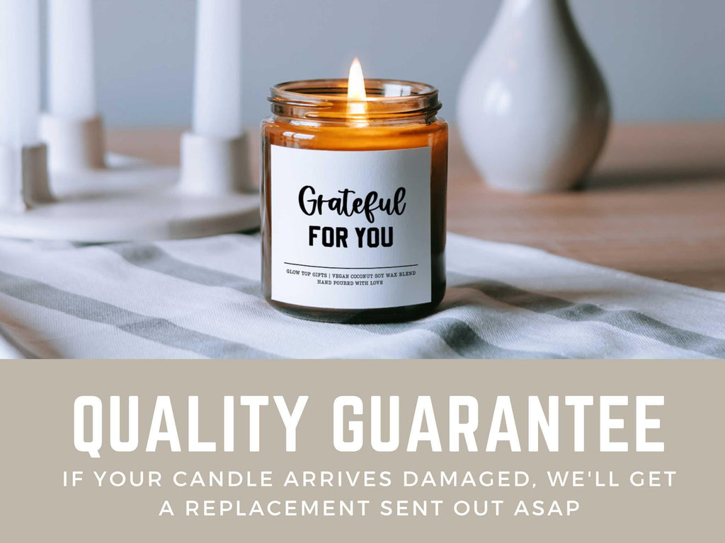 Grateful For You Candle Gift, Thank You Gift, Appreciation Gift, Teacher Appreciation Gift, Thanksgiving Candle, Hostess Gift for Her