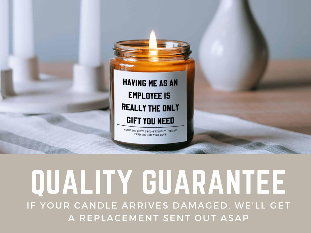 Fun Gift for Boss for Boss's Day, Funny Boss Gift, Eco-Friendly Candle, Gift for Boss, Christmas Gift for Boss, Boss's Day Gift Candle