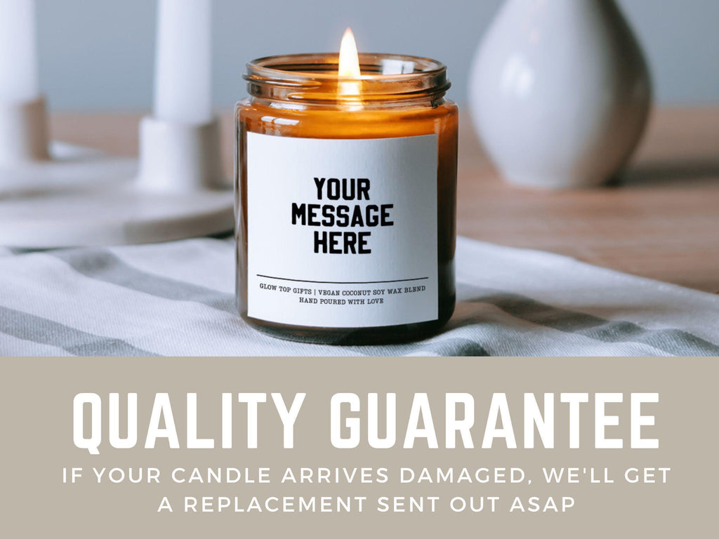 Personalized Message Candle, Funny Unique Custom Gift, Scented Soy Candle, Custom Candle, Custom Birthday Gift, Custom Christmas Gift
