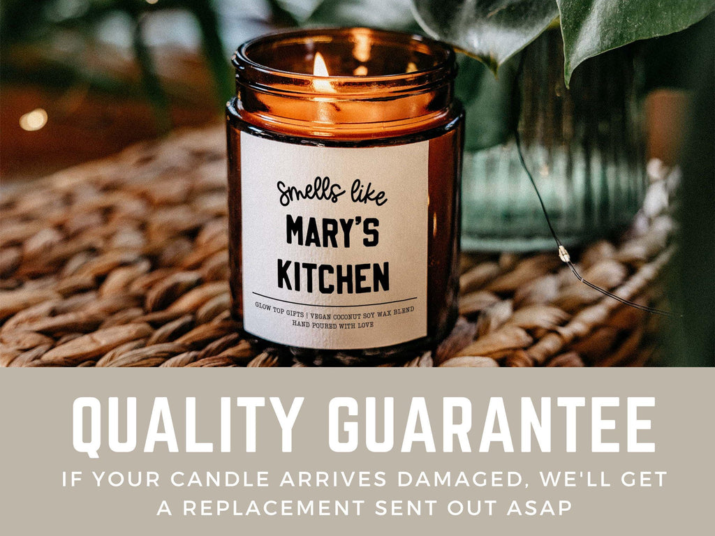Custom Candle Gift for Foodie, Personalized Gift for Chef, Personalized Funny Candle Gift, Custom Name Candle, Kitchen Candle Gift for Her