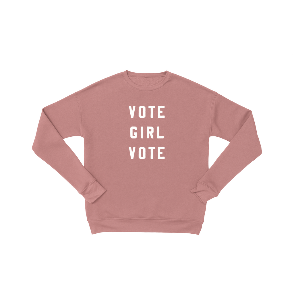 Vote Girl Vote Sweatshirt | Premium Ultra Soft Sweatshirt | Voting Sweatshirt