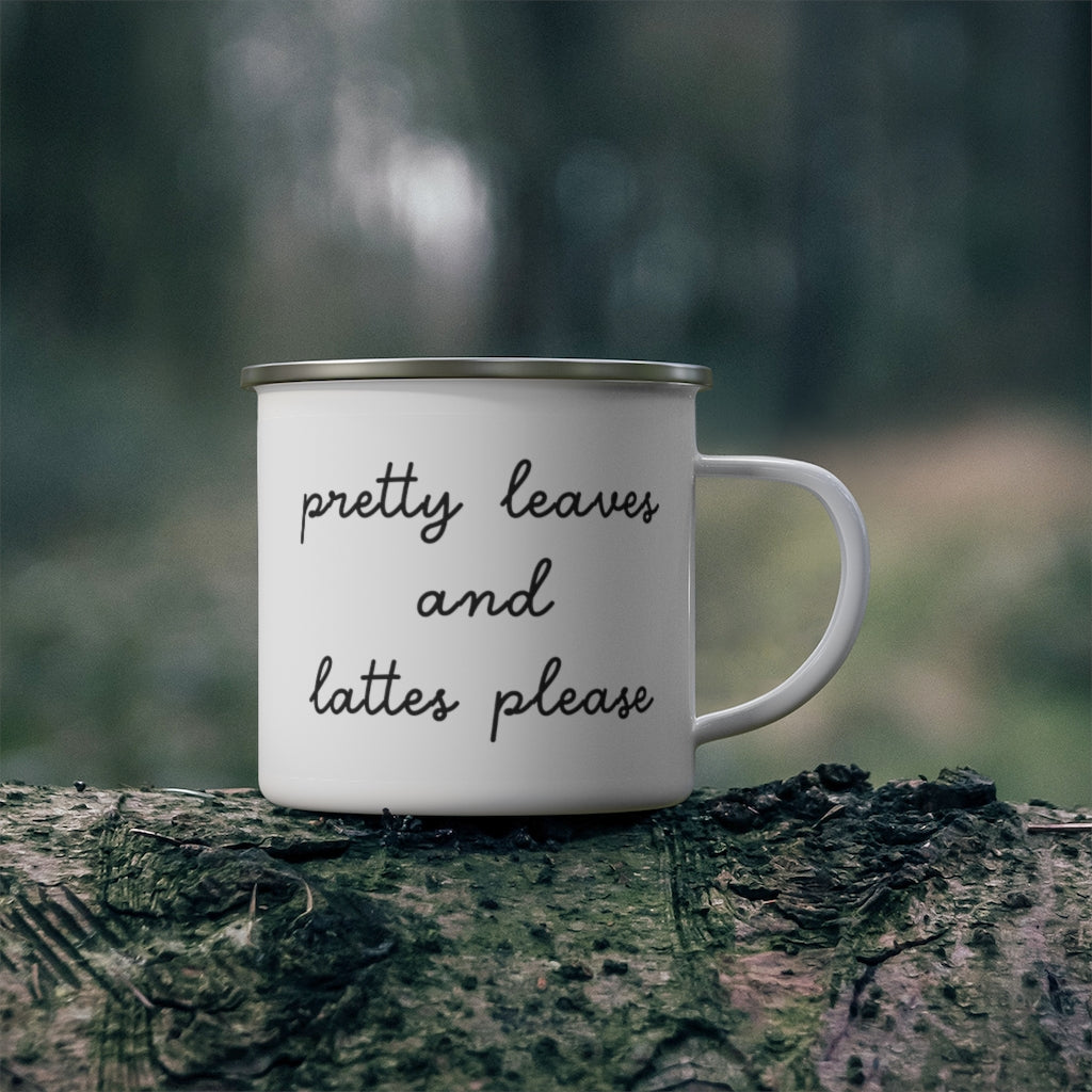 Pretty Leaves and Lattes Please - Campfire Coffee Mug - Canton Box Co.